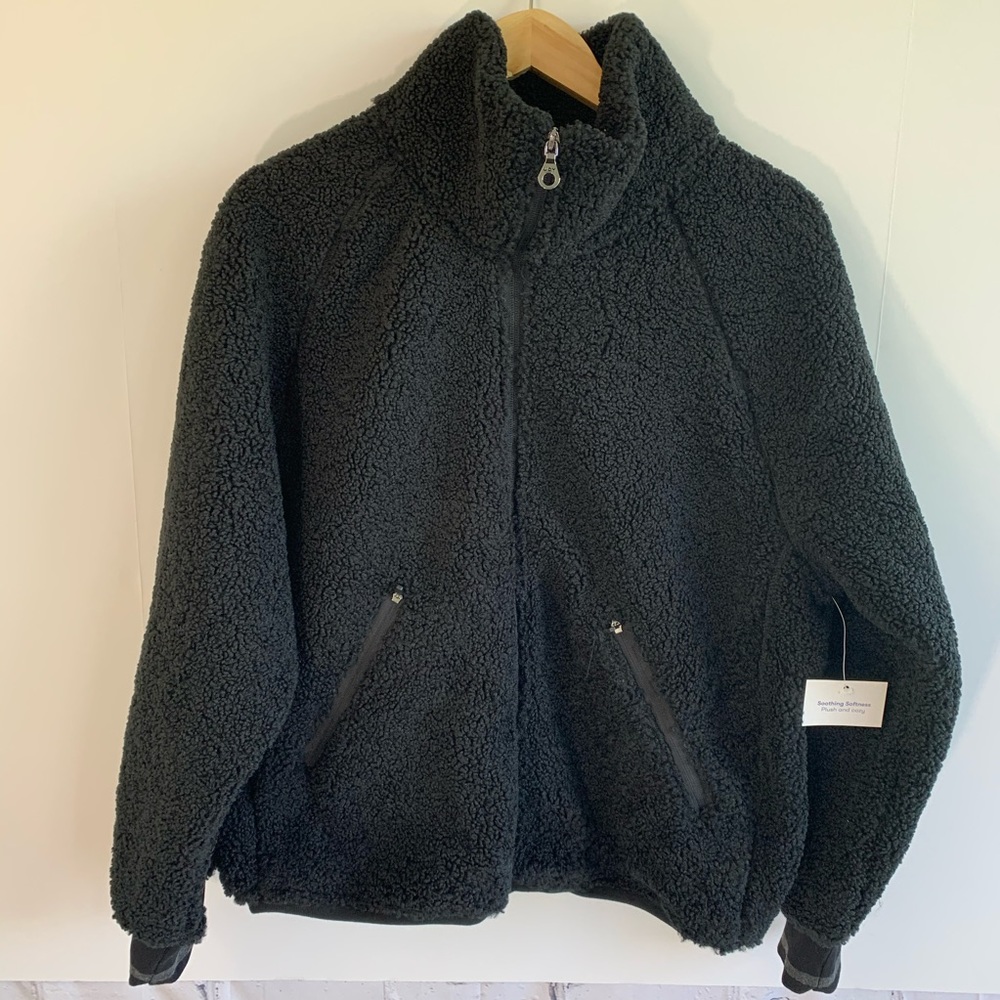 NWOT. Joy lab plush zip up fleece jacket - Picture 2 of 8